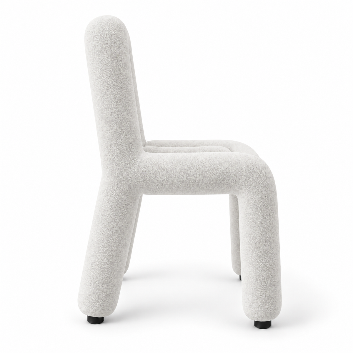 Chaise moderne blanche texturé Oléa | Réinventez votre confort.