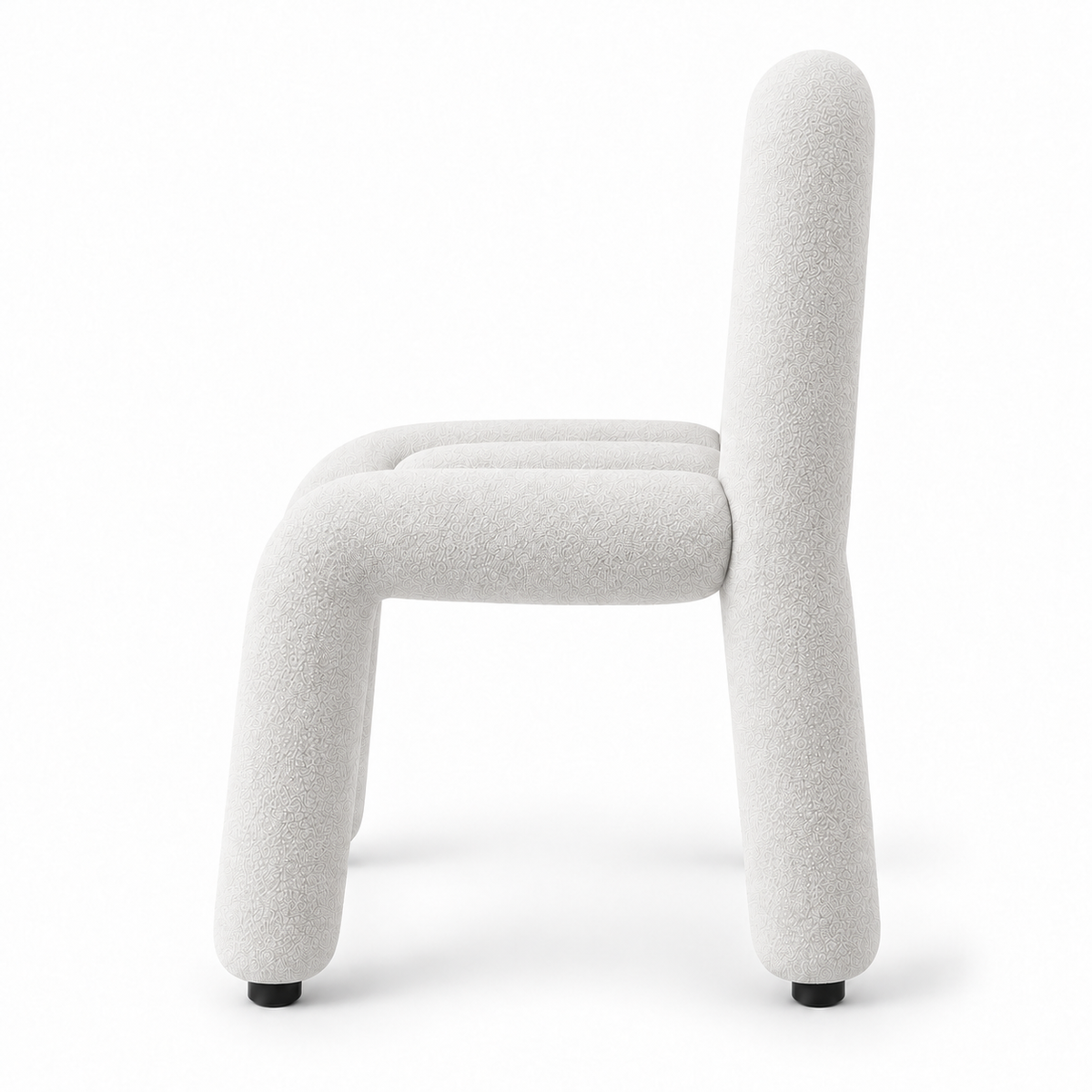 Chaise moderne blanche texturé Oléa | Réinventez votre confort.