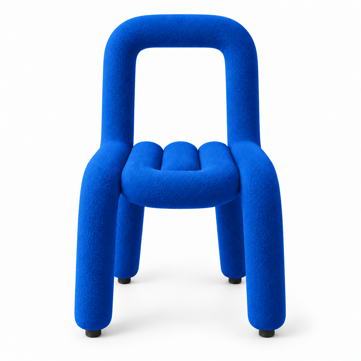 Chaise moderne bleu texturé Oléa | Réinventez votre confort.