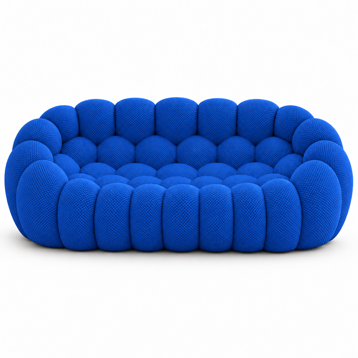 Canapé moderne bleu texturé Oléa | Réinventez votre confort.
