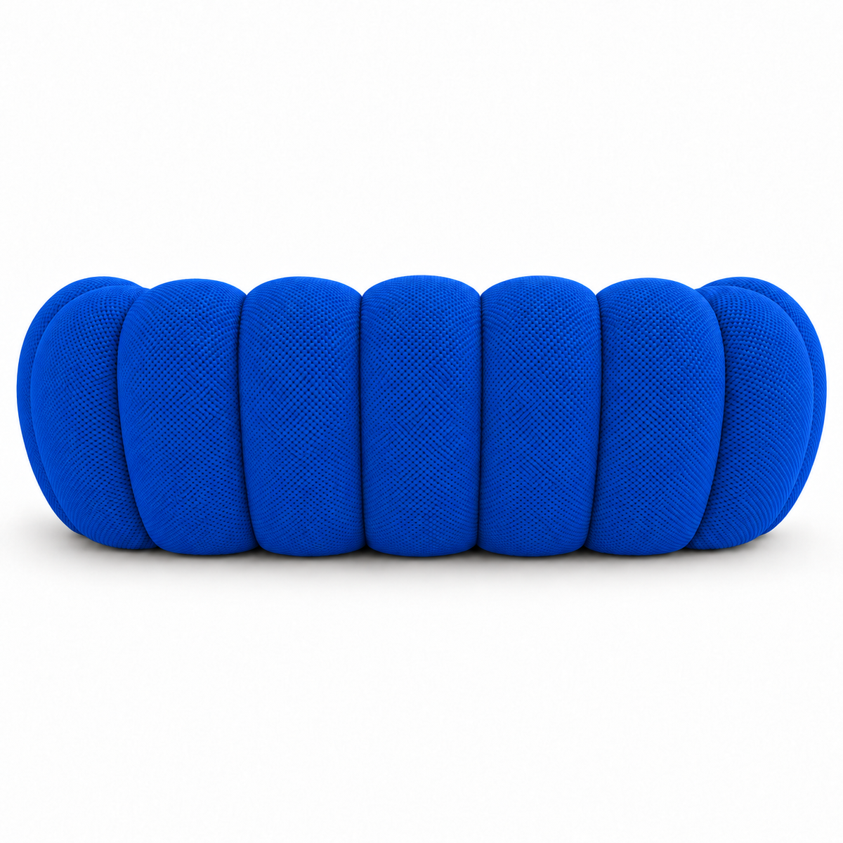 Canapé moderne bleu texturé Oléa | Réinventez votre confort.