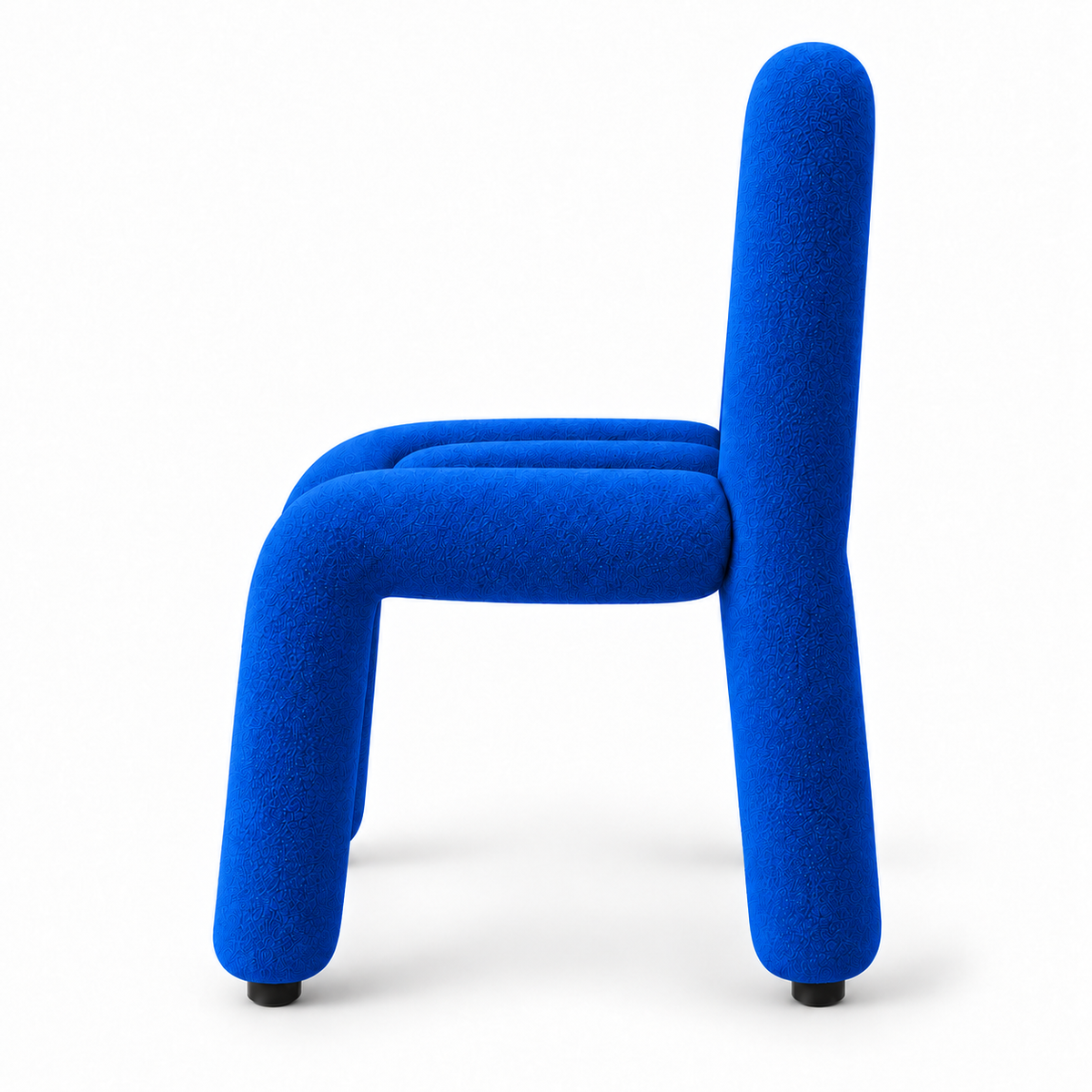Chaise moderne bleu texturé Oléa | Réinventez votre confort.