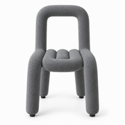 Chaise moderne grise texturé