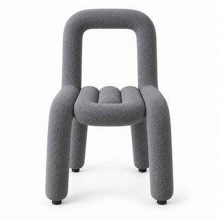 Chaise moderne grise texturé