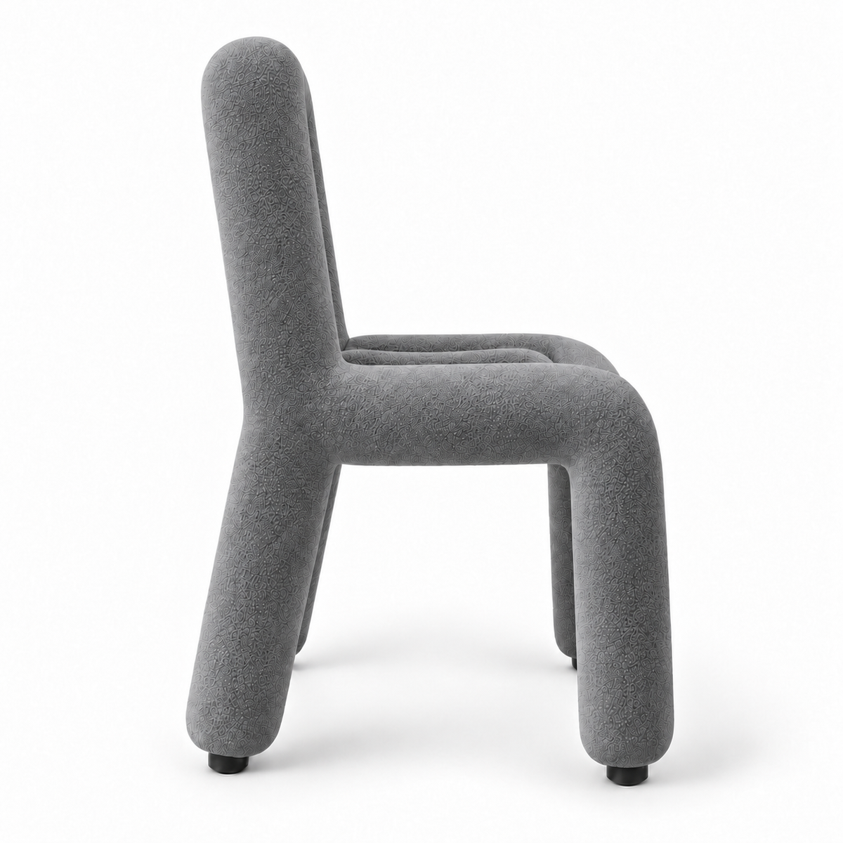 Chaise moderne grise texturé Oléa | Réinventez votre confort.