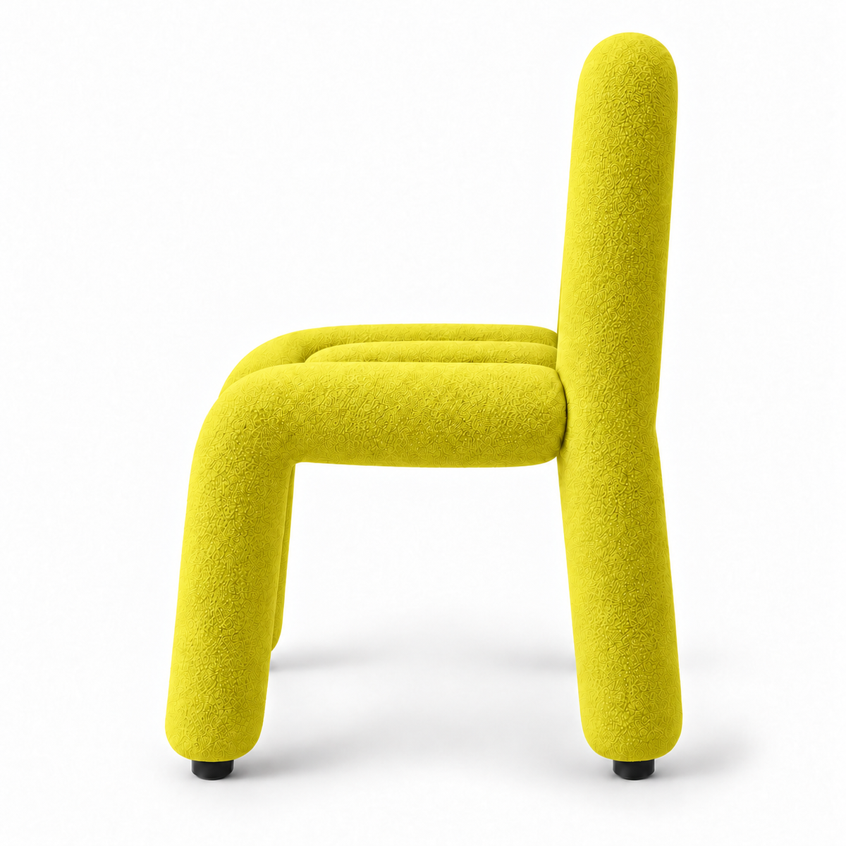Chaise moderne jaune texturé Oléa | Réinventez votre confort.