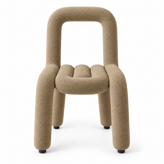 Chaise moderne crème texturé