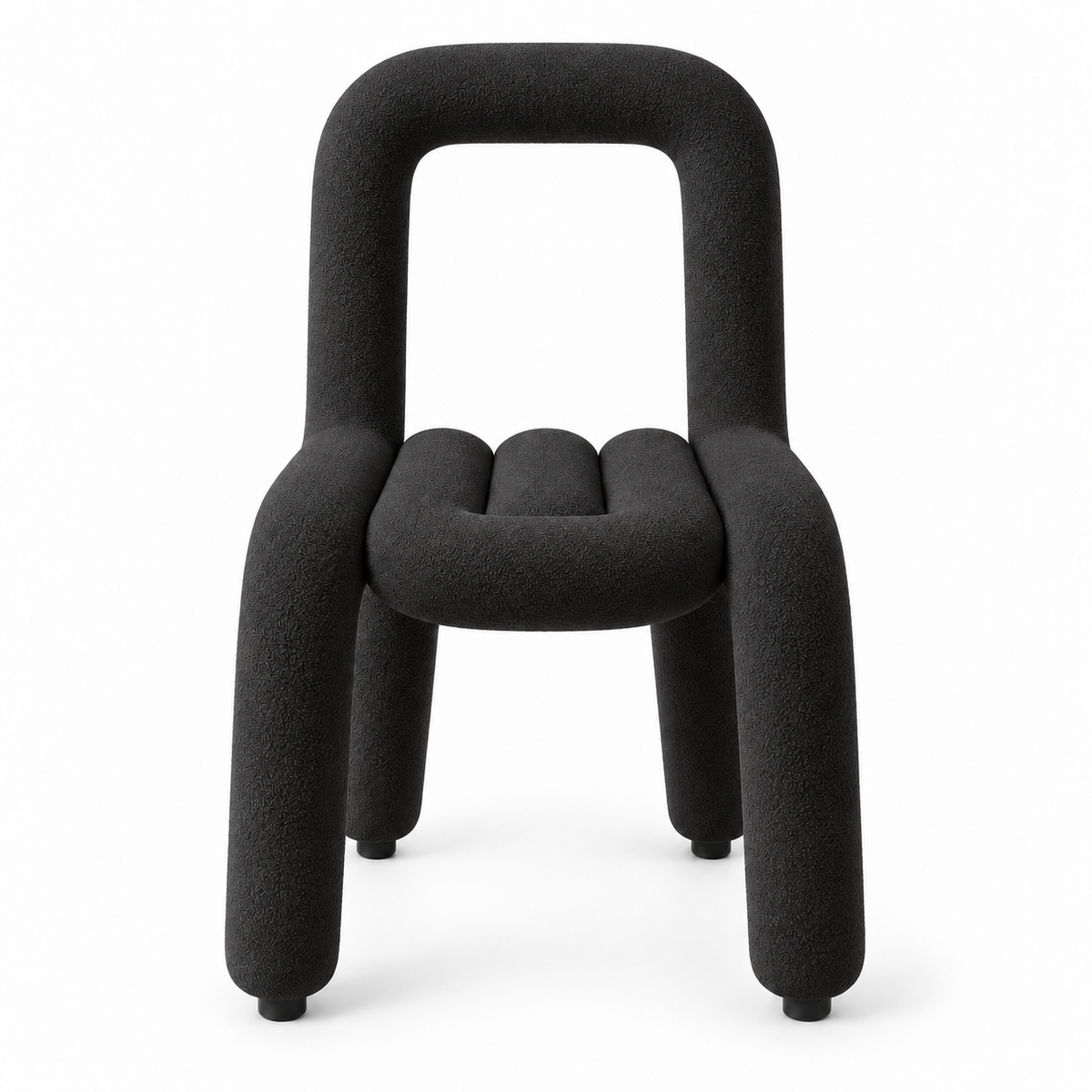 Chaise moderne noir texturé Oléa | Réinventez votre confort.