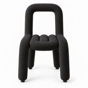 Chaise moderne noir texturé