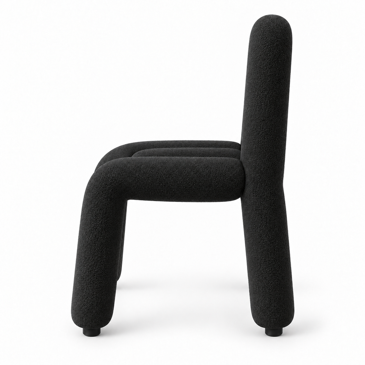 Chaise moderne noir texturé Oléa | Réinventez votre confort.