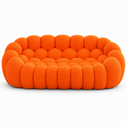 Canapé moderne orange texturé