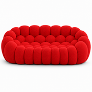 Canapé moderne rouge texturé