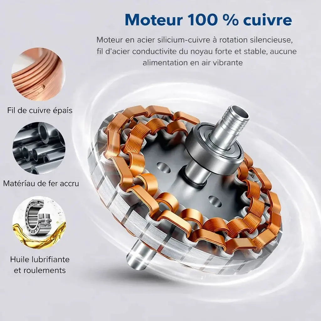 Ventilateur de plafond design noir bois bas silencieux DC Oléa