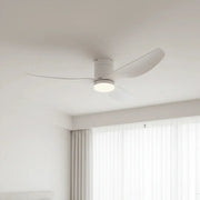 Ventilatore da soffitto basso silenzioso DC in legno massello noce e nero