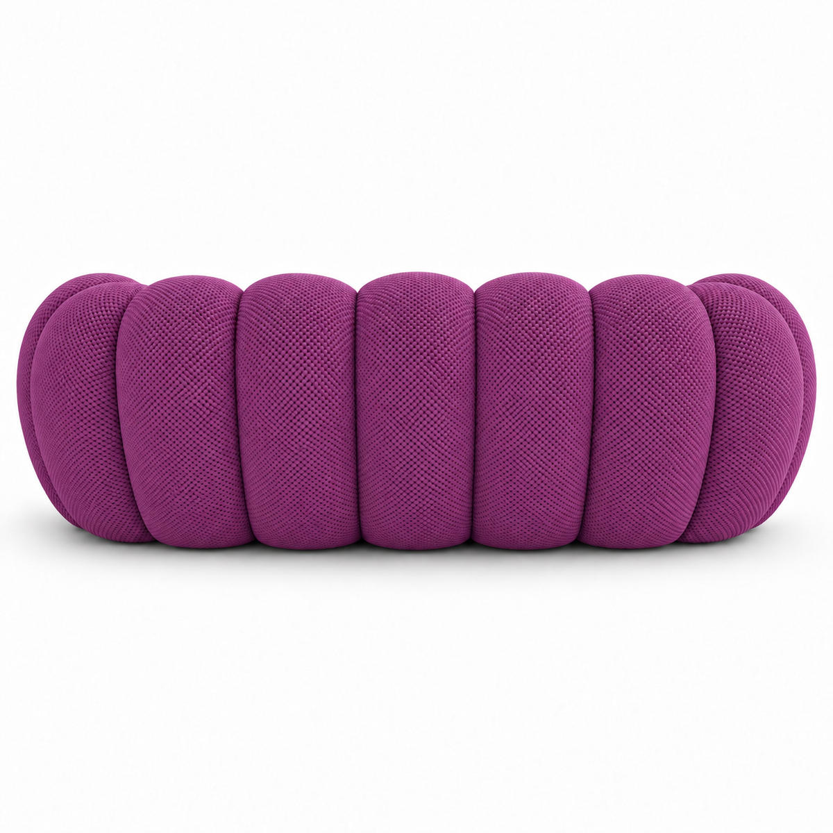 Canapé moderne violet texturé Oléa | Réinventez votre confort.